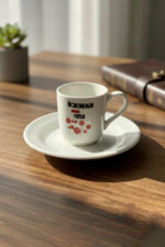 Öğretmenler Günü Özel Seri: Kadife Kutulu 2 Kişilik Türk Kahvesi Fincan Takımı - Görsel 5