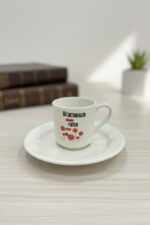 Öğretmenler Günü Özel Seri: Kadife Kutulu 2 Kişilik Türk Kahvesi Fincan Takımı - Görsel 4