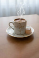 Hayat Ağacı Altın Yaldızlı 6 Kişilik 12 Parça Kahve Seti