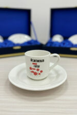 Öğretmenler Günü Özel Seri: Kadife Kutulu 2 Kişilik Türk Kahvesi Fincan Takımı - Görsel 3