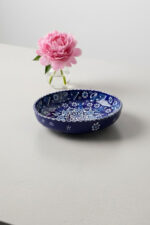 El Yapımı Çini Desenli Mavi 2'li Çerezlik