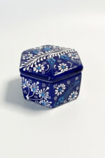 El Yapımı Dekoratif Çini Altıgen Mücevher Kutusu - Görsel 4