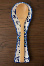 El Yapımı Mavi Çini Kabartmalı Kaşıklık - Görsel 2