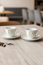 Ayyıldız Altın Yaldızlı 2'li Türk Kahvesi Fincan Takımı