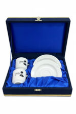 Atatürk Portreli  Kadife Kutulu 2 Kişilik Türk Kahvesi Fincan Takımı - Görsel 3