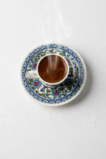 Tulü Porselen Topkapı İşlemeli 6 Kişilik 12 Parça Kahve Fincan Takımı - Görsel 3