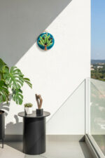 El Yapımı Kabartmalı Zeytin Ağacı Seramik Duvar Süsü (14cm) - Görsel 4