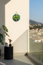 El Yapımı Kabartmalı Limon Ağacı Seramik Duvar Süsü (14cm)