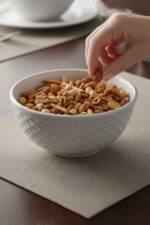 Beyaz Yıldız Desenli 6'lı Çok Amaçlı Yuvarlak Kase Takımı - Çorba, Meyve, Çerez, Sos ve Kahvaltılık Sunum Seti - Görsel 3