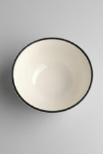 Siyah Petek Desenli 6'lı Çok Amaçlı Yuvarlak Kase Takımı - Çorba, Meyve, Çerez, Sos ve Kahvaltılık Sunum Seti - Görsel 5