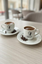 24 Kasım Öğretmenler Günü Özel Seri: Kadife Kutulu 2 Kişilik Türk Kahvesi Fincan Takımı - Görsel 2