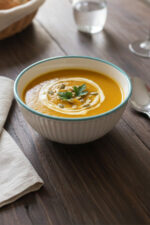 Turkuaz Çizgi Desenli 6'lı Çok Amaçlı Yuvarlak Kase Takımı - Çorba, Meyve, Çerez, Sos ve Kahvaltılık Sunum Seti