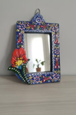 El Yapımı İşlemeli Çini Ayna