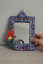 El Yapımı İşlemeli Çini Ayna - Görsel 2