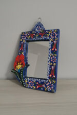 El Yapımı İşlemeli Çini Ayna - Görsel 4