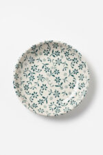 Çiçek Motifli 4'lü Çok Amaçlı Yuvarlak Tabak Takımı - Çerezlik, Sosluk, Meyve ve Kahvaltılık Sunum Seti