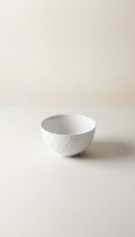 Beyaz Petek Desenli 6'lı Çok Amaçlı Yuvarlak Kase Takımı - Çorba, Meyve, Çerez, Sos ve Kahvaltılık Sunum Seti - Görsel 6