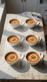 Beyaz Bulut Desenli 6'lı Çok Amaçlı Yuvarlak Kase Takımı - Çorba, Meyve, Çerez, Sos ve Kahvaltılık Sunum Seti - Görsel 6