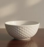 Beyaz Yıldız Desenli 6'lı Çok Amaçlı Yuvarlak Kase Takımı - Çorba, Meyve, Çerez, Sos ve Kahvaltılık Sunum Seti - Görsel 2