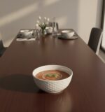 Beyaz Yıldız Desenli 6'lı Çok Amaçlı Yuvarlak Kase Takımı - Çorba, Meyve, Çerez, Sos ve Kahvaltılık Sunum Seti - Görsel 3