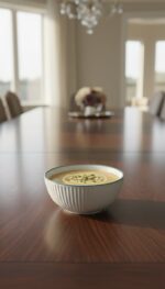 Turkuaz Çizgi Desenli 6'lı Çok Amaçlı Yuvarlak Kase Takımı - Çorba, Meyve, Çerez, Sos ve Kahvaltılık Sunum Seti - Görsel 3