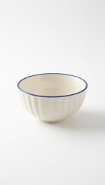 Lacivert Bulut Desenli 6'lı Çok Amaçlı Yuvarlak Kase Takımı - Çorba, Meyve, Çerez, Sos ve Kahvaltılık Sunum Seti - Görsel 6