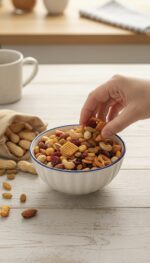 Lacivert Bulut Desenli 6'lı Çok Amaçlı Yuvarlak Kase Takımı - Çorba, Meyve, Çerez, Sos ve Kahvaltılık Sunum Seti - Görsel 4