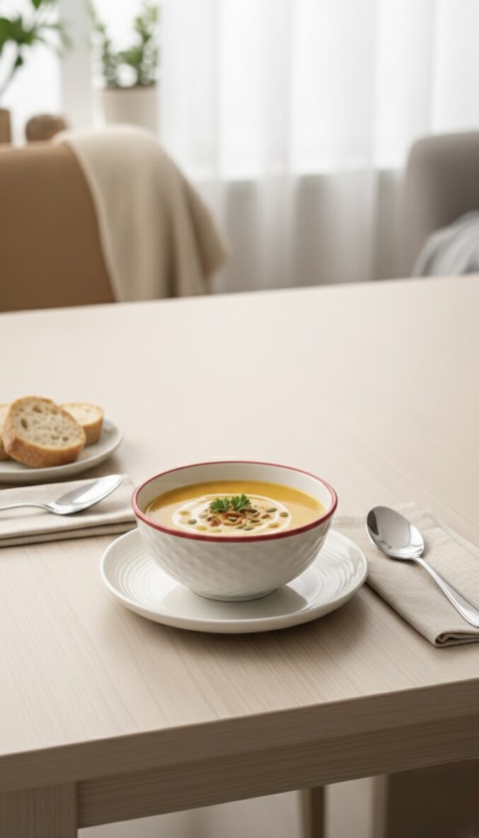 1761844095519 Kırmızı Yıldız Desenli 6'lı Çok Amaçlı Yuvarlak Kase Takımı - Çorba, Meyve, Çerez, Sos ve Kahvaltılık Sunum Seti - Görsel 1