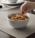 Beyaz Yıldız Desenli 6'lı Çok Amaçlı Yuvarlak Kase Takımı - Çorba, Meyve, Çerez, Sos ve Kahvaltılık Sunum Seti - Görsel 5