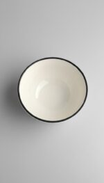 Siyah Petek Desenli 6'lı Çok Amaçlı Yuvarlak Kase Takımı - Çorba, Meyve, Çerez, Sos ve Kahvaltılık Sunum Seti - Görsel 5