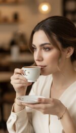 Ayyıldız Altın Yaldızlı 2'li Türk Kahvesi Fincan Takımı - Görsel 3