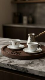 Ayyıldız Altın Yaldızlı 2'li Türk Kahvesi Fincan Takımı - Görsel 2