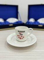 Öğretmenler Günü Özel Seri: Kadife Kutulu 2 Kişilik Türk Kahvesi Fincan Takımı - Görsel 2