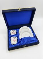 Öğretmenler Günü Özel Seri: Kadife Kutulu 2 Kişilik Türk Kahvesi Fincan Takımı - Görsel 3