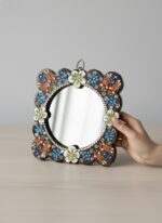 El Yapımı İşlemeli Çini Ayna - Görsel 2