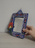 El Yapımı İşlemeli Çini Ayna - Görsel 2