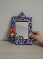 El Yapımı İşlemeli Çini Ayna - Görsel 4