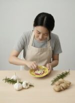 El Yapımı Seramik Rende Tabağı (13 cm) - Sarımsak, Zencefil, Meyve Püresi ve Bebek Maması Hazırlayıcı - Görsel 2