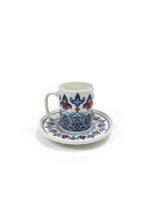 Tulu Porselen Çini Desenli 6 Kişilik 12 Parça Kahve Fincan Takımı - Görsel 5