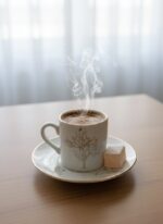 Hayat Ağacı Altın Yaldızlı 6 Kişilik 12 Parça Kahve Seti