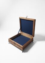 El Yapımı Çini Karo Baskılı Ahşap Takı Kutusu ( 20x20) - Görsel 4