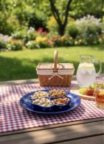 El Yapımı Mavi Çini Desenli Dört Bölmeli Servis Tabağı