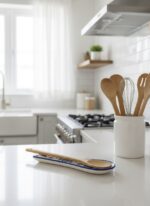 El Yapımı Mavi Çini Kabartmalı Kaşıklık - Görsel 4