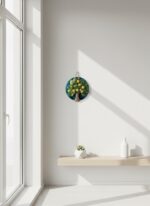 El Yapımı Kabartmalı Limon Ağacı Seramik Duvar Süsü (21cm) - Görsel 4