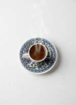 Tulu Porselen Topkapı İşlemeli 6 Kişilik 12 Parça Kahve Fincan Takımı - Görsel 3