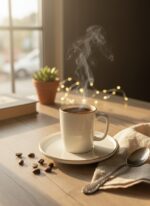 Tulu Porselen Gold İşlemeli 6 Kişilik 12 Parça Kahve Fincan Takımı