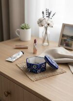 El Yapımı Dekoratif Çini Altıgen Mücevher Kutusu