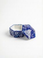 El Yapımı Dekoratif Çini Altıgen Mücevher Kutusu - Görsel 6