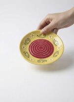 El Yapımı Seramik Rende Tabağı (13 cm) - Sarımsak, Zencefil, Meyve Püresi ve Bebek Maması Hazırlayıcı - Görsel 3