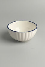 Lacivert Bulut Desenli 6'lı Çok Amaçlı Yuvarlak Kase Takımı - Çorba, Meyve, Çerez, Sos ve Kahvaltılık Sunum Seti - Görsel 8